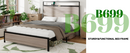 Bed frame king size, wooden platform bed frame with storage LED light headboard and 2 USB, no noise, no spring mattress required and simple assembly tools, large underbed storage, Antique Grey