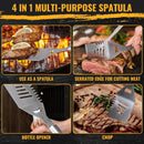 BBQ Tool Grilling Accessories, 16-Inch Stainless Steel BBQ Grill Tools