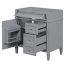 Bathroom Vanity With 2 Drawers And Tip-Out Drawer, Storage Cabinet