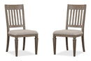 Lancaster - Dining Side Chair With Upholstered Seat (Set of 2) - Dovetail Gray