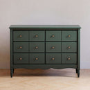 Liberty Forest Green Six Drawer Dresser With Knobs