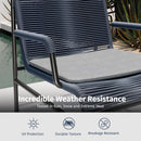 Modern Four Piece Patio Furniture Set with Comfortable Cushions