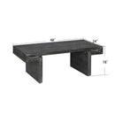 American Vintage Industrial Coffee Table, Double Tier Design