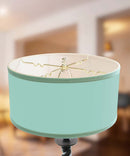 14x14x7 Drum Lamp Shade - Island Paradise Blue