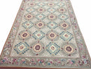 9x13 Needlepoint Carpet, French Design Rug, Hand-Knotted, Brand New Needlepoint Rug 9 x 13, English French European Style, Beige Floral