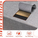 Light Grey Fabric Dresser With Four Drawers For Bedroom