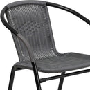 Modern Stackable Rattan Dining Chairs Set for Outdoor