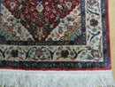 2' X 3' Handmade Chinese Floral Oriental Silk Rug Carpet Nice Red