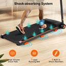 Treadmills for Home, 2.5HP Quiet Folding Treadmill with Heart Rate Sensor,  300lbs Weight Capacity, 7.5MPH, Incline Treadmill With USB Charge Station For Android & Bluetooth Speaker, 6 Shock-Absorbing