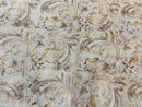 Aubusson Rug 10x14, Wool & Silk Highlights Hand Knotted Vintage Carpet, Birds Flowers, Fine Details, Elegant