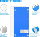 2x4 LED Flat Panel Light 4 Pack Dimmable 7800LM 5000K Ceiling Lighting Commercial Office Ready