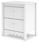 Hallityn - Two Drawer Night Stand - White