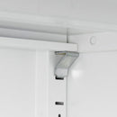 High Storage Cabinet with 2 Doors and 4 Partitions to Separate 5 Storage Spaces, Home/ Office Design