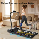 Under Desk Treadmill, Walking Pad, 2 in 1 Portable Treadmill with Handle Remote Control LED Display, Walking Jogging Machine for Home Office Use