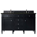 James Martin Brittany 60" Double Bathroom Vanity, Black Onyx