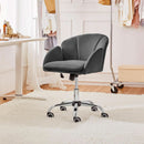 Dark Gray Desk Chair With Armrests For Home Office