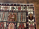 Persian Bakhtiari Tribal Rug 7x10, Panel Design, Semi Antique