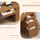 Espresso Forty Eight Inch Desk For Small Home Office