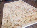 Vintage Turkish Oushak Area Rug 6x9, Wool Hand-Knotted