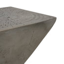 GEOMETRIC MGO SIDE TABLE,LIGHT GRAY COLOR
