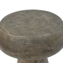 MGO Mushroom Side Table,Wood-like texture, Natural Color