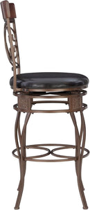 Big And Tall Bar Stool Dark Bronze Bar Height Swivel