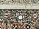 Rare Turkish Hereke Silk Rug 3x5, Tree of Life Persian Vase Design, Very Fine 440 KPSI, Signed
