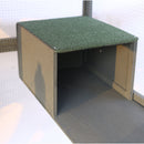 Spacious Wooden Cat Catio Outdoor Kitty House with Bridges and Roof Cover in Gray, 110 Inch