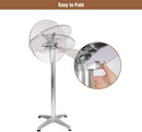 24 Inch Folding Pub Table With Black Height Adjustable