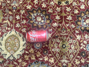 Palace Size Pak Persian Rug 12x15, Brick Red, Allover Pattern, Handmade Oversized Wool Oriental Carpet, Large Area Rug, Fine 225 KPSI