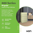 Putty 5 Drawer Lateral File Cabinet With Lock Office Filing