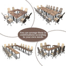 Rustic Vintage Brown Conference Table For 16 Seats