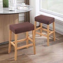 Rectangular Waterproof Stretch Bar Stool Covers 2 Pack