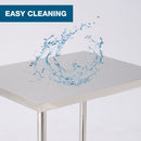30''*24'' Commercial Work Table for Restaurant and Home Stainless Steel Kitchen Prep Table with Under Shelf and wheels