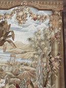 Vintage French Tapestry 5x7, Handmade, Wool, Aubusson Weave