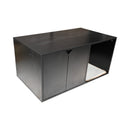 35.83' Cat Litter Box Enclosure Hidden Furniture (Scratch Pad Included), Modern Black Cat House with Corrugated Cardboard Scratching Pad - 35.83' x 20.47' x 17.05', 52 lbs