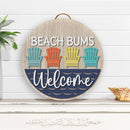 Beach Bums Front Door Decor