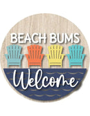 Beach Bums Front Door Decor