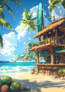 Beach Canvas Wall Art Large