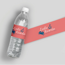 Beach Crab Water Bottle Labels