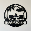 Custom Metal Wall Art - Personalized Beach Sign