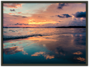 Beach Reflections Print Metal Wall Art – Coastal Ocean Scenic Home Decor