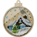 Bead embroidery kit on wood FLK-366