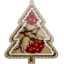 Bead embroidery kit on wood FLK-374