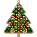 Bead embroidery kit on wood FLK-396