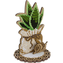 Bead embroidery kit on wood FLK-409