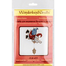Bead embroidery kit on wood FLK-455