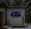 3D Look Bear Metal Wall Art – Wildlife Rustic Cabin Home Decor