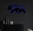 Bear Metal Wall Art – Rustic Wildlife Cabin Home Decor