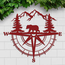 Bear Compass Sign